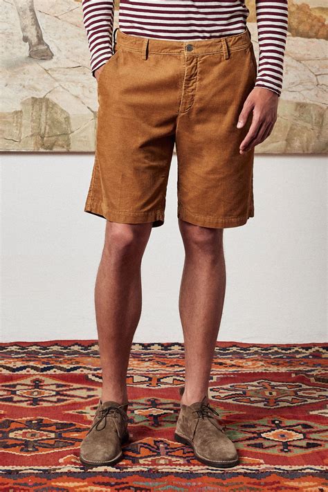 Velvet Bermuda shorts 